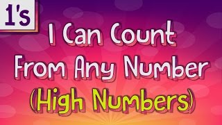 Counting On by 1's | I Can Count From Any Number (High Numbers) | Jack Hartmann