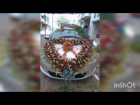 wedding car decoration/Design flowers Decoration shorts