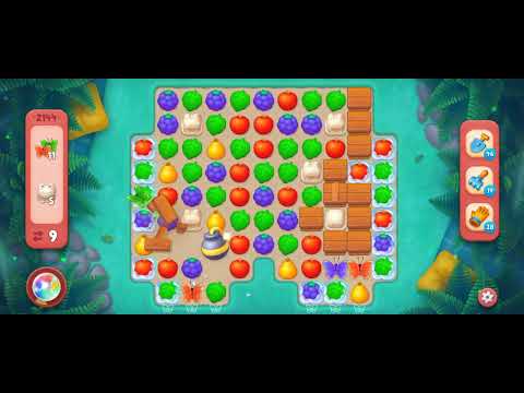 Gardenscapes Level 2144 [No booster] [Hard Level] #androidgameplay #gardenscapesgame #tranding