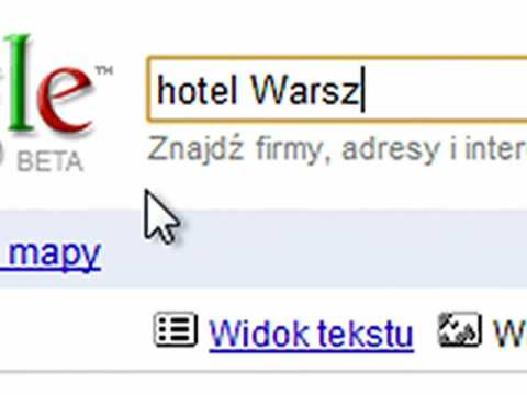 Mapy Google - wyszukiwanie lokalne
