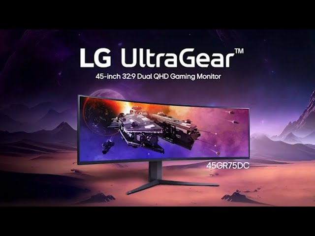 LG شاشة العاب منحنية الترا جير 45GR75DC-B 45 انش