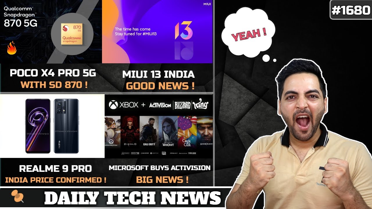 POCO X4 Pro SD 870😍,realme 9 Pro India Price😮,Redmi Note 11 Series 26th Jan,MIUI 13 India Launch