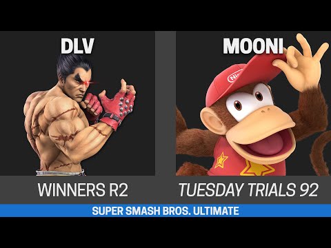 Tuesday Trials 92 SSBU Winners R2 - DLV (Kazuya) vs mooni (Diddy Kong)
