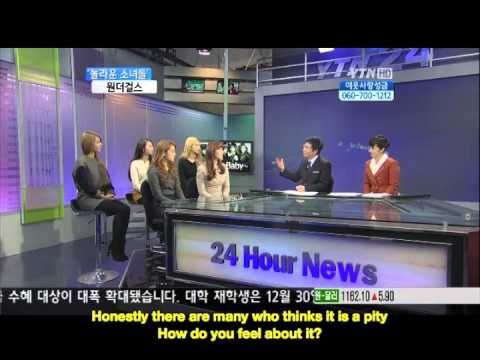 [ENG SUB] Wonder Girls YTN 24hr News Interview Part 2