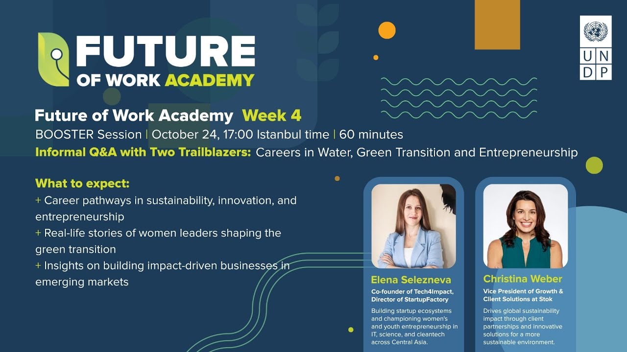 Week 4 Booster: Careers in Water, Green Transition and Entrepreneurship