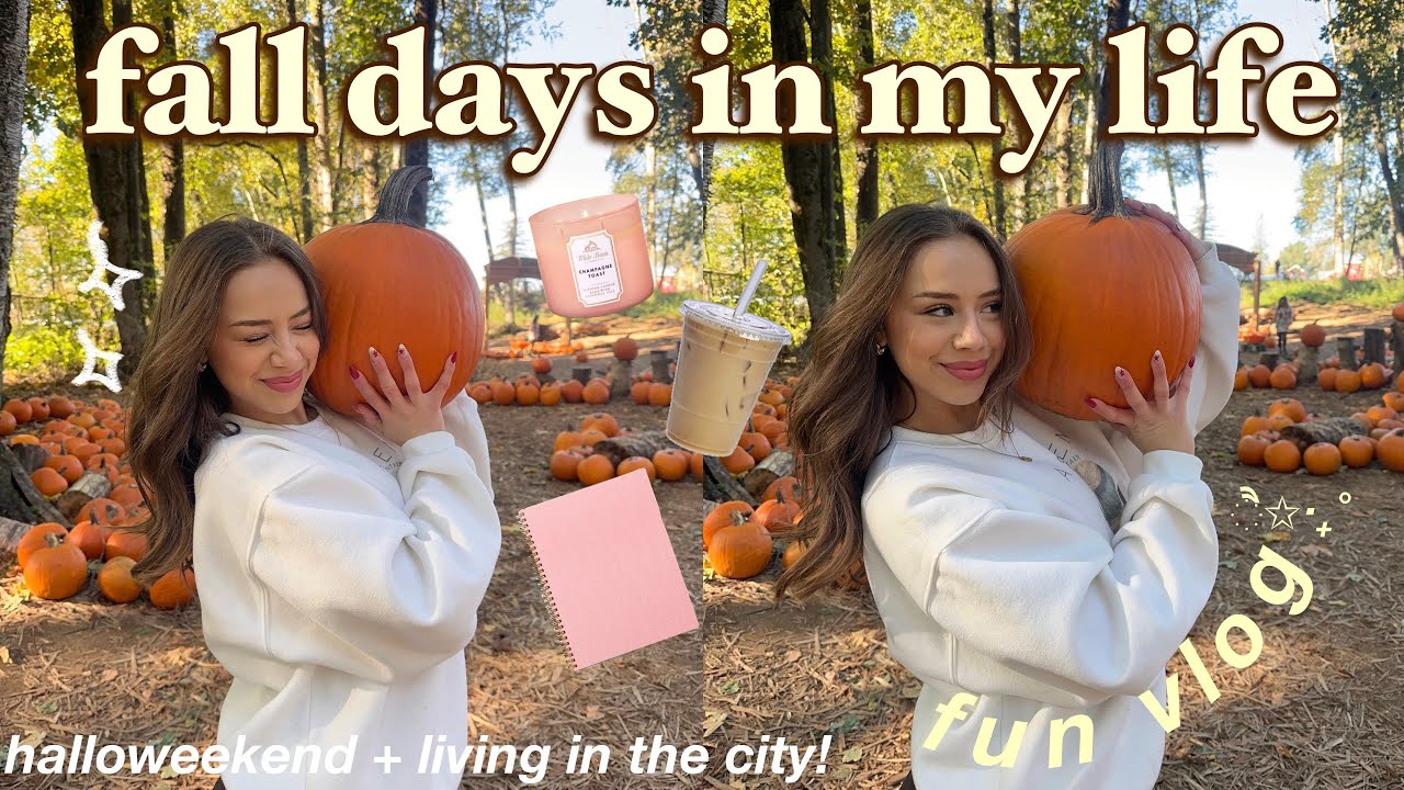 FALL DAYS IN MY LIFE! aesthetic pumpkin patch, halloweekend, autumn cozy nights in ! 🍂 2023