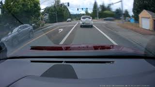Instant karma tailgating a cop