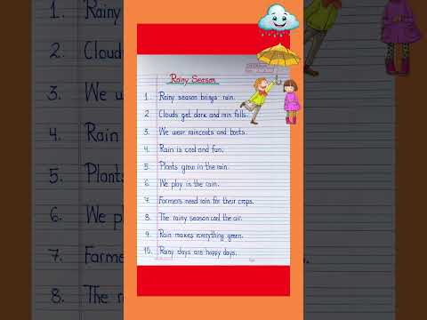 10 Lines Essay on Rainy Season in English/#rainyseason#10lines ..