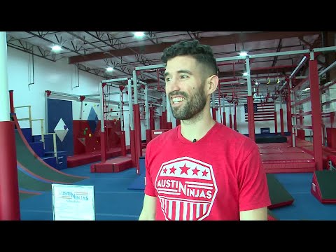 American Ninja Warriors James McGrath and Ryan Stratis give tour of new Austin Ninjas gym in Cedar P