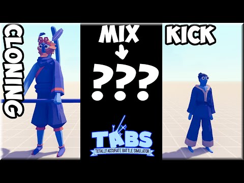 Kick Monkey(Monkey King+Taekwondo) vs Every Unit - TABS Fusion Original MODS Unit Possession Update