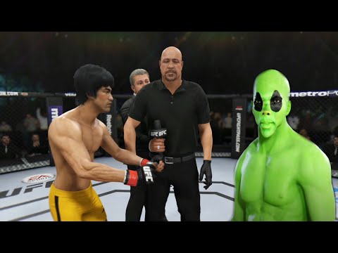 Bruce Lee vs. THE ALIEN [EA Sports UFC 3] - K1 Rules