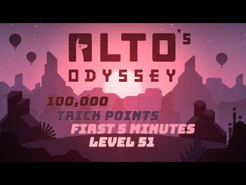 Alto's Odyssey - 100,000 Trick Points in First Five Minutes - Level 51
