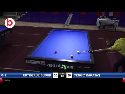 ERTUĞRUL BUDUR & CENGİZ KARATAŞ Bilardo Maçı - 2019 TÜRKİYE KUPASI 2.ETAP ERKEKLER-3.TUR