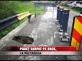 Podeț Surpat Pe DN2E La Paltinoasa