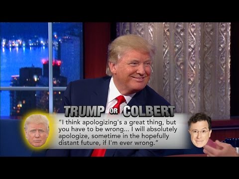 Trump Or Colbert
