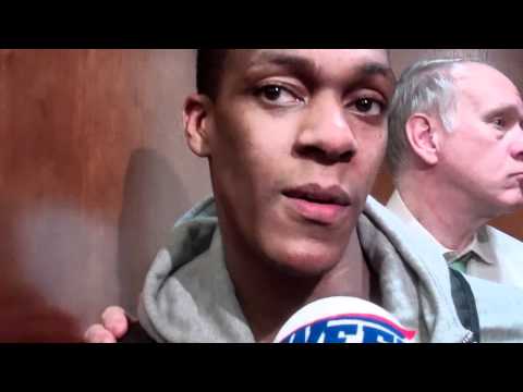 Rajon Rondo says Celtics will have to gut it out against Sixers.flv