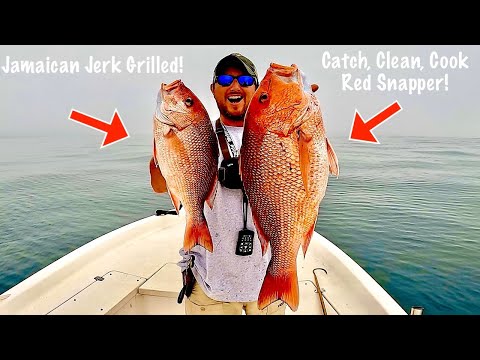 RED SNAPPER!!! GRILLED, DELICIOUS! [Catch, Clean, & Cook]