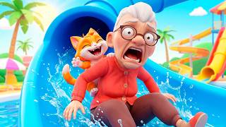 😹 LEVEI A VOVÓ PARA O PARQUE AQUÁTICO! I AM CAT - O FILME