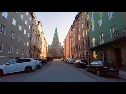 Walking in Stockholm, Sweden - Heights of Södermalm (4K, 60fps)
