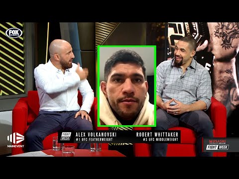 UFC 300 | Volkanovski & Whittaker discuss Alex Pereira 'stoneface' | Fox Sports Australia