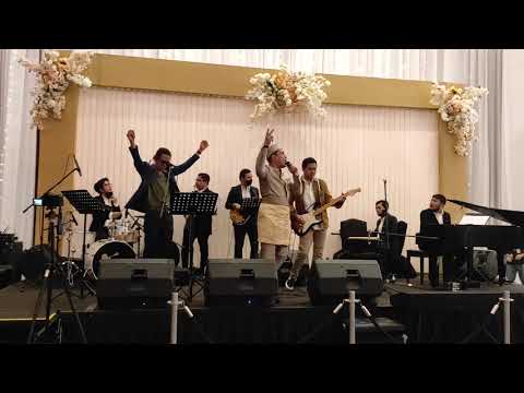 keseruan wedding ifan seventeen bersama sahabatnya budidoremi, rizal armadaband dan ade govinda