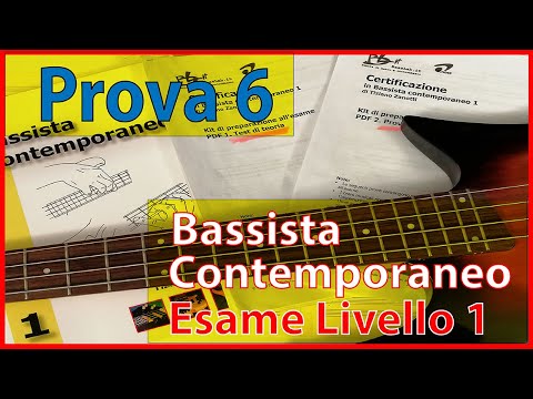 Prova d'esame n.6 Ear training SCALA A - Certificazione Bassista Contemporaneo 1° livello