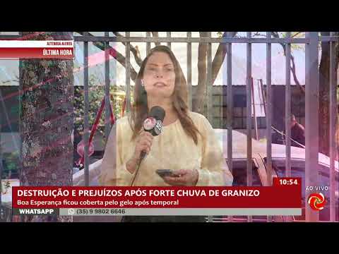 A nossa equipe atualiza a situação após chuva em Boa Esperança