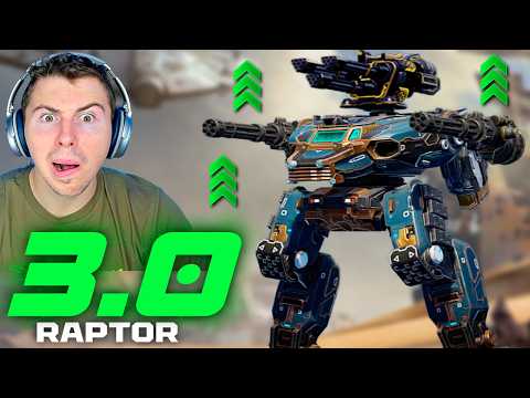The STRONGEST Raptor Ever... Raptor 3.0 Bulldozing Meta Robots | War Robots
