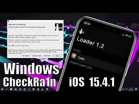 iOS 12 - 15.4.1 How to JB by CheckRa1n Beta - Windows!