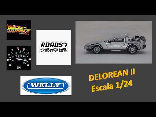 Vídeo relacionado con OPO 10 - Coche Volador Delorean (con Ruedas voladoras) de la película Regreso AL Futuro II - Escala 1:24 - Ref 22441FV