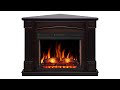 Камінокомплект ArtiFlame Boston Corner AF28S махагон коричневий антик з обігрівом і звуком горіння вогню