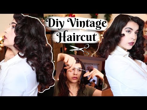 How I Cut My Own Hair | DIY Vintage Haircut | Long Vintage Hair