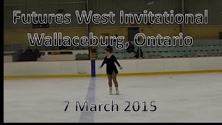preview picture of video '2015 Futures West Invitational Skate Canada Competition Wallaceburg Ontario 7 March figure skating'