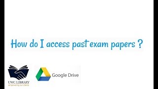 Past Exam Paper Repository - How to access it