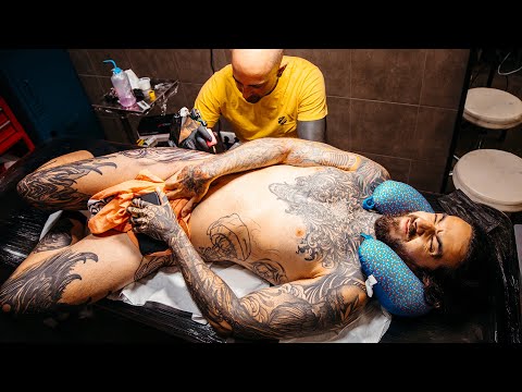 DERROTO a mi TATUADOR en una MARATÓN de TATUAJES (2º DÍA) 😰