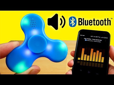 Спиннер с Блютус Колонкой с Алиэкспресс! Spinner LED Bluetooth Speaker