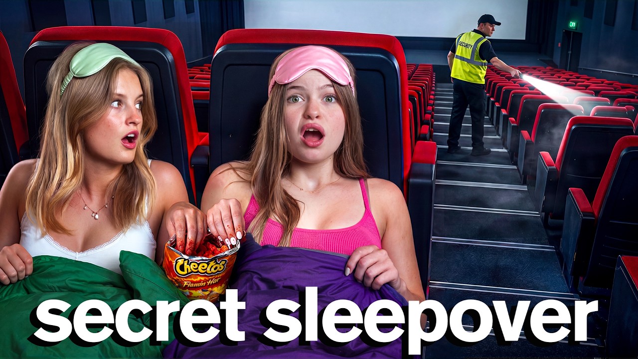 My SECRET SLEEPOVER in 5 Star Movie Theater
