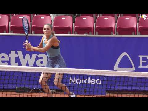 Mirjam Björklund vs Aliona Bolsova (4K 60FPS) Court Level Highlights Swedish Open 2021