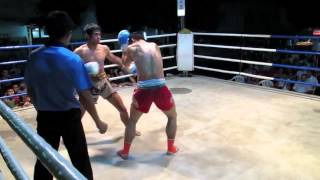 Devestating Muay Thai Leg Kicks - JR Muay Thai  fight - Lanna Muay Thai