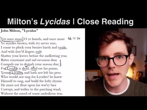 John Milton's "Lycidas" | Close Reading, Analysis & Critical Appreciation