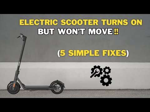 Why Does Electric Scooter Turn On But Not Move? ( Fixed !!)