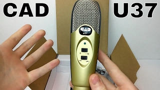 Video thumbnail for CAD U37 USB Condenser Microphone: Unboxing/Review by The Speedy Diver