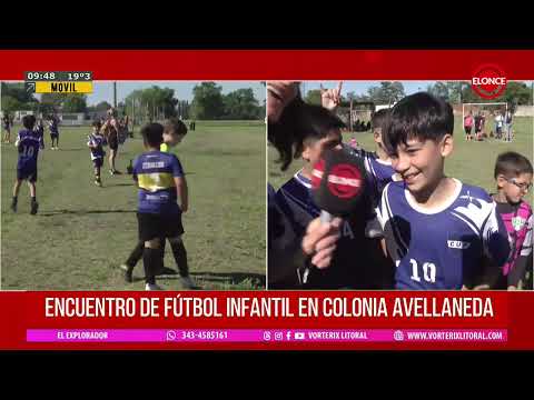Encuentro de Fútbol Infantil en Colonia Avellaneda para cerrar el año