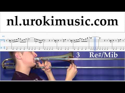 Trombone Leren Spelen The Pink Panther - Theme Song Tablatura Deel#2 um-i799