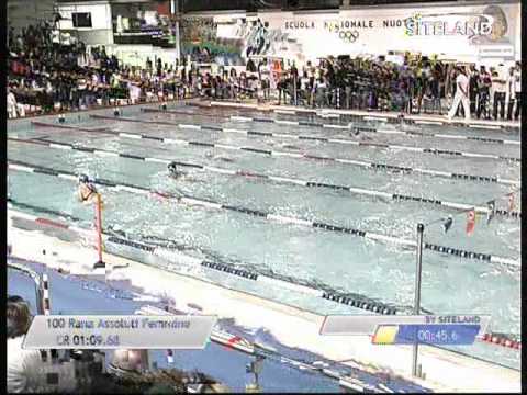 Finale dei 100 Rana  Assoluti Femmine - 15 Memorial Chiara Giavi