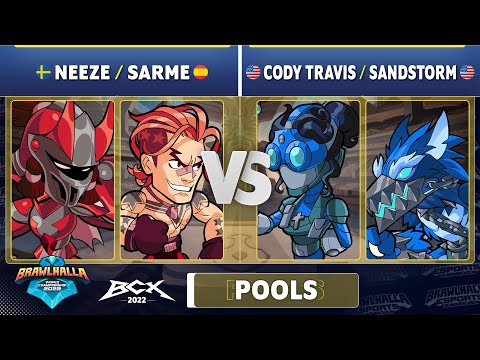 Neeze & Sarme vs. Cody Travis & Sandstorm - Pools - Brawlhalla World Championship 2022