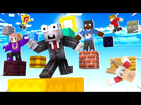 I put 50 Minecraft Players in the World's Hardest PARKOUR!