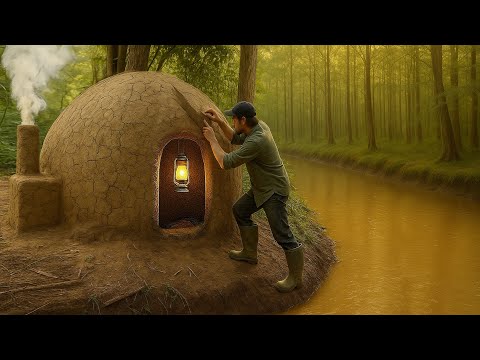 “Dome Mud Shelter – Solo Survival in the Wild with No Help”