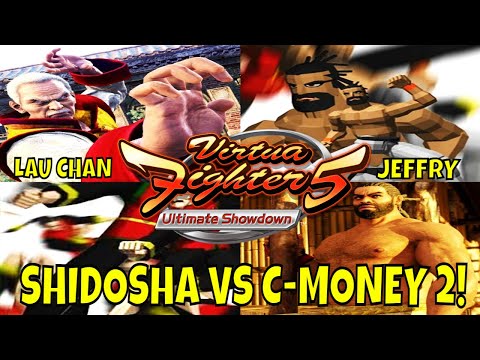 VF5US- SHIDOSHA VS C-MONEY 2! (Virtua Fighter 5: Ultimate Showdown) Lau Chan VS Jeffry Gameplay, FGC