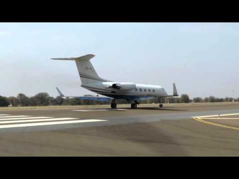 Gulfstream III Takeoff from Maun, Botswana